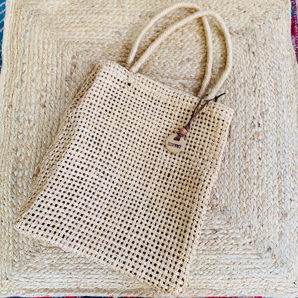 ✨Vintage Esprit Straw Tote✨